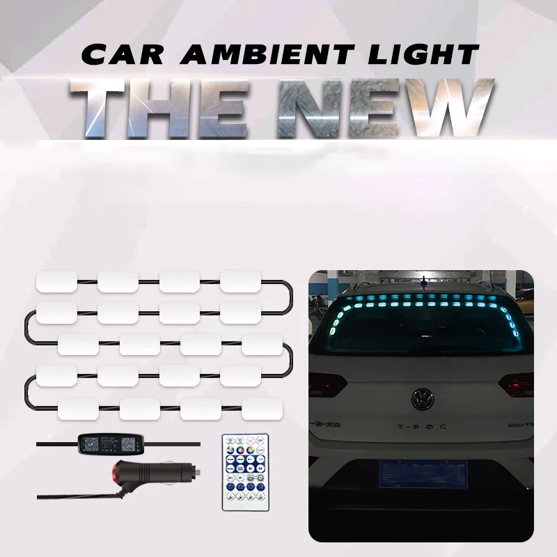 

8 цветов 180 ° угол облучения 3,5 м 12 в управление через приложение/RC поток SMD5050 светодиодный декоративный окружающий свет светильник для радио...