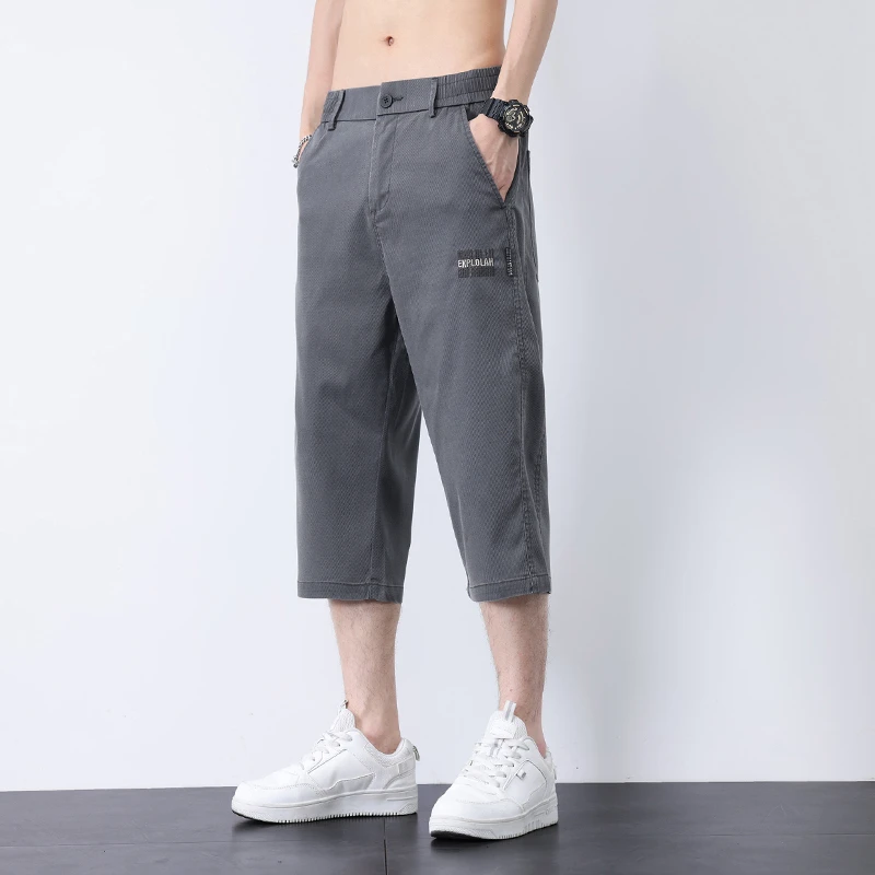 Мужские повседневные брюки удобные и дышащие для отдыха лето 2024