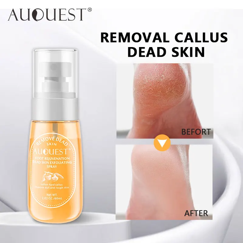 

AUQUEST Foot Peeling Spray Dead Skin Callus Remover Anti Dryness Exfoliating Treatment Repair Dry Crack Feet Care Products 60ml