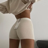 simple woolen shorts womens 2022 european and american foreign trade womens summer new tight fitting hip lifting leggings