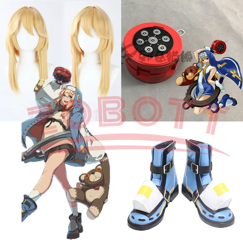 

GUILTY GEAR STRIVE Bridget Cosplay costume Shoes Boots Game Anime Halloween Christmas costume Wig shoes props