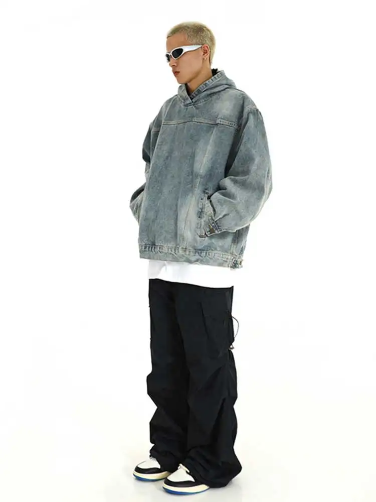 REDDA CHiC Винтажная джинсовая толстовка с капюшоном