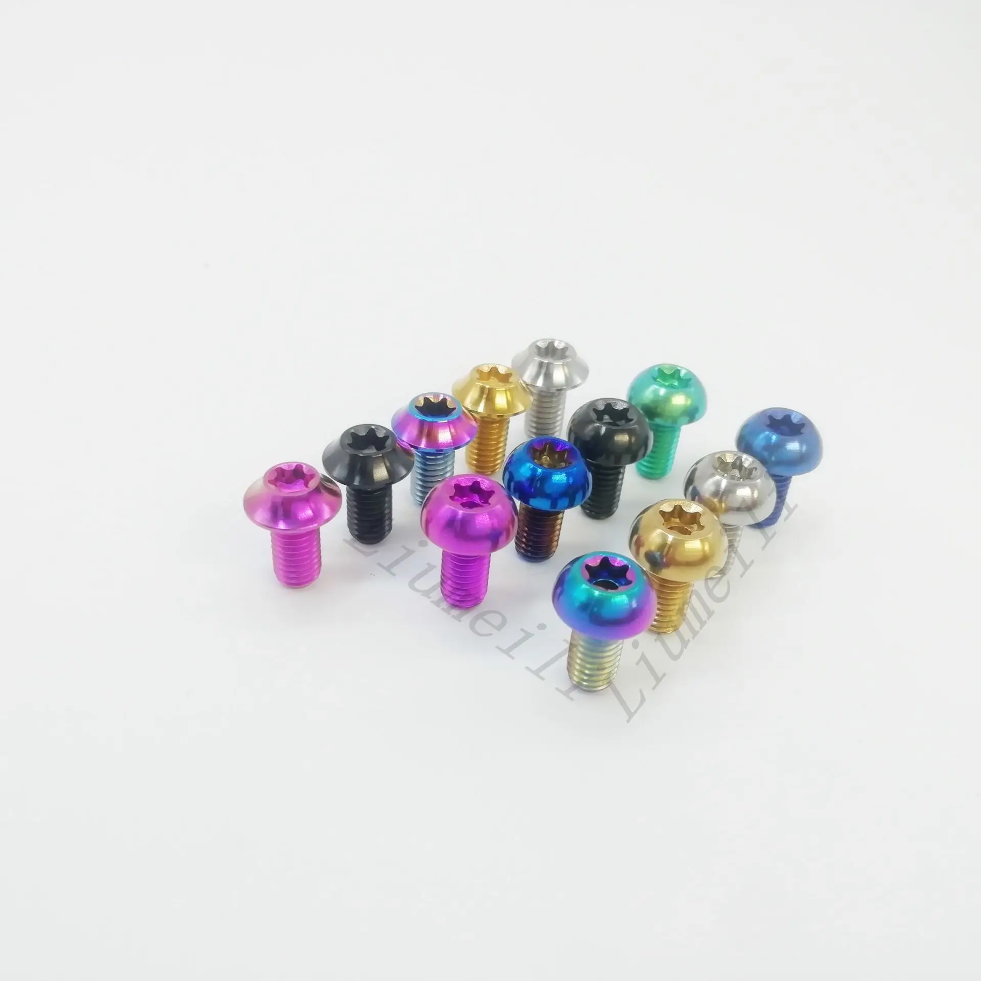 Фото Титановый Ti-болт Liumeili M5x10mm T25 Torx Head Ti M5, винты для велосипеда, дисковые тормоза, роторы для горного и дорожного велосипеда №3