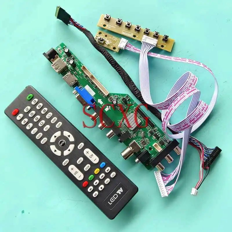 

Плата контроллера цифрового сигнала DVB подходит для Φ/A04/B01/C01 1366*768 AV RF USB 15,6 "комплект 40 Pin LVDS VGA HDMI-совместимая