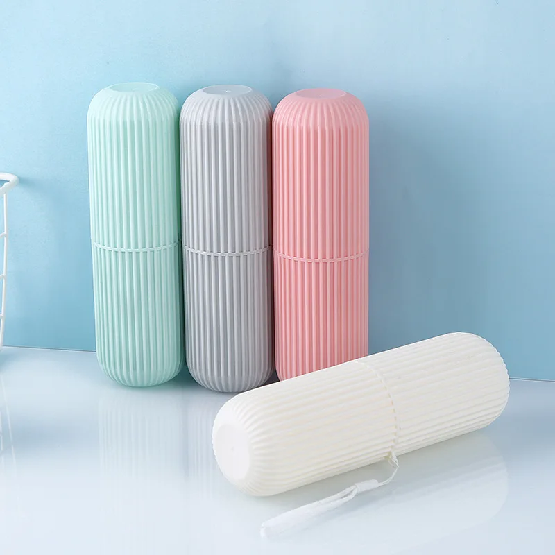 

Travel Portable Toothbrush Cup Bathroom Toothpaste Holder Storage Travel Toiletries Storage Cup Creative Mouth Brush Box