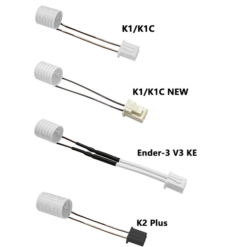 Фото 3 шт. Creality K1/K1C/K1 Max/Ender-3 V3 Plus/Ender-3 V3 KE/K2 Plus/Hi 3D-принтер, нагреватель Hotend, детали печатающей головки NTC №3