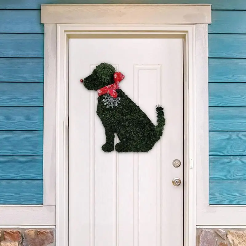 Рождественский венок с изображением кошки фермерский дом рождественский