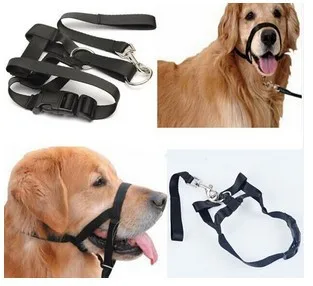 

Adjustable Leader Belt Dog Collar No Pull Bite Straps Harness Head Collar Muzzle Dog Halter Training Leash Leader Classic Collar