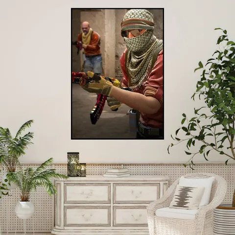 Игровой плакат Counter-Strike 2 CS2, маленькие принты, Настенная картина для спальни, гостиной, Настенная Наклейка для офиса