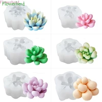 succulent plants cake silicone mold 3d succulent candle molds fondant cake decorating tools diy handmade soap mould flower