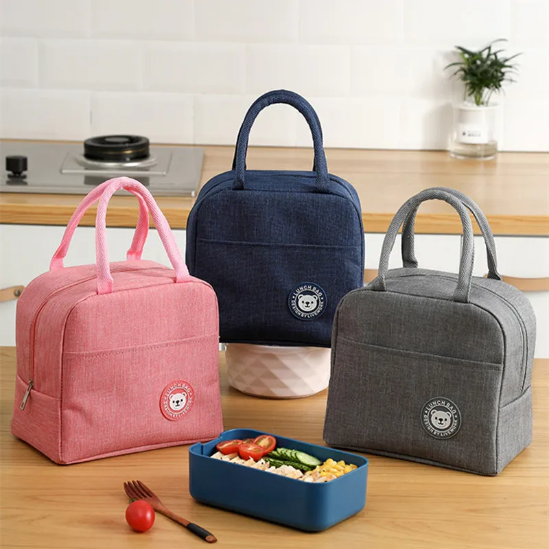 Fridge Bag Aluminum Foil Insulation Bag Thermal Lunch Box Picnic Lunch Bag Portable Cooler Handbag Lunch Bags For Women Food Bag images - 6