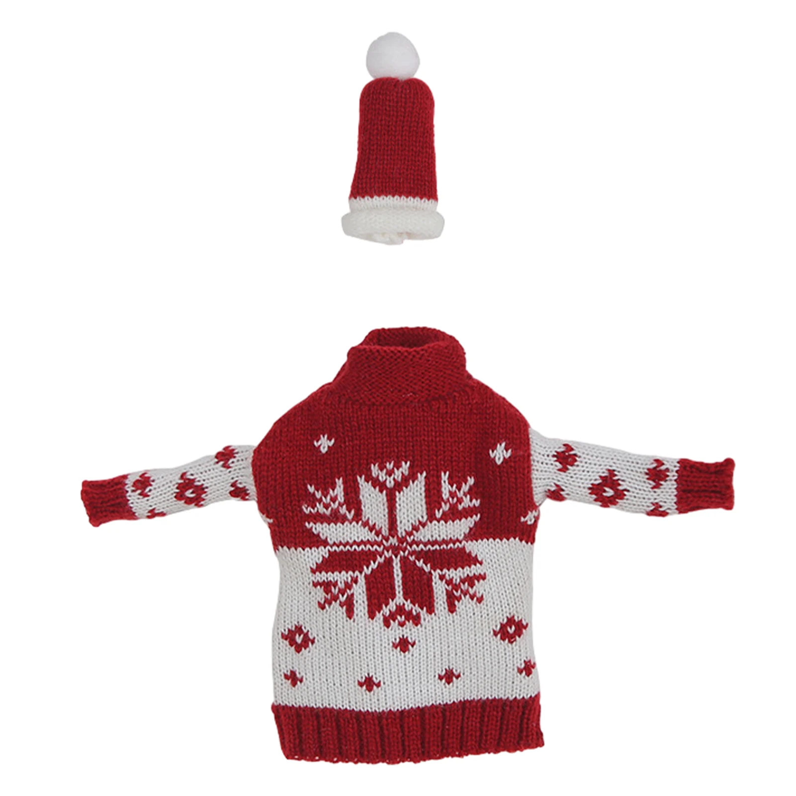 

Holiday Knitted 3 Patterns Kitchen Cloth Cute Car Snowman Home Sweater Style Party Gift Snow Flake Christmas Wine Bottle Cover