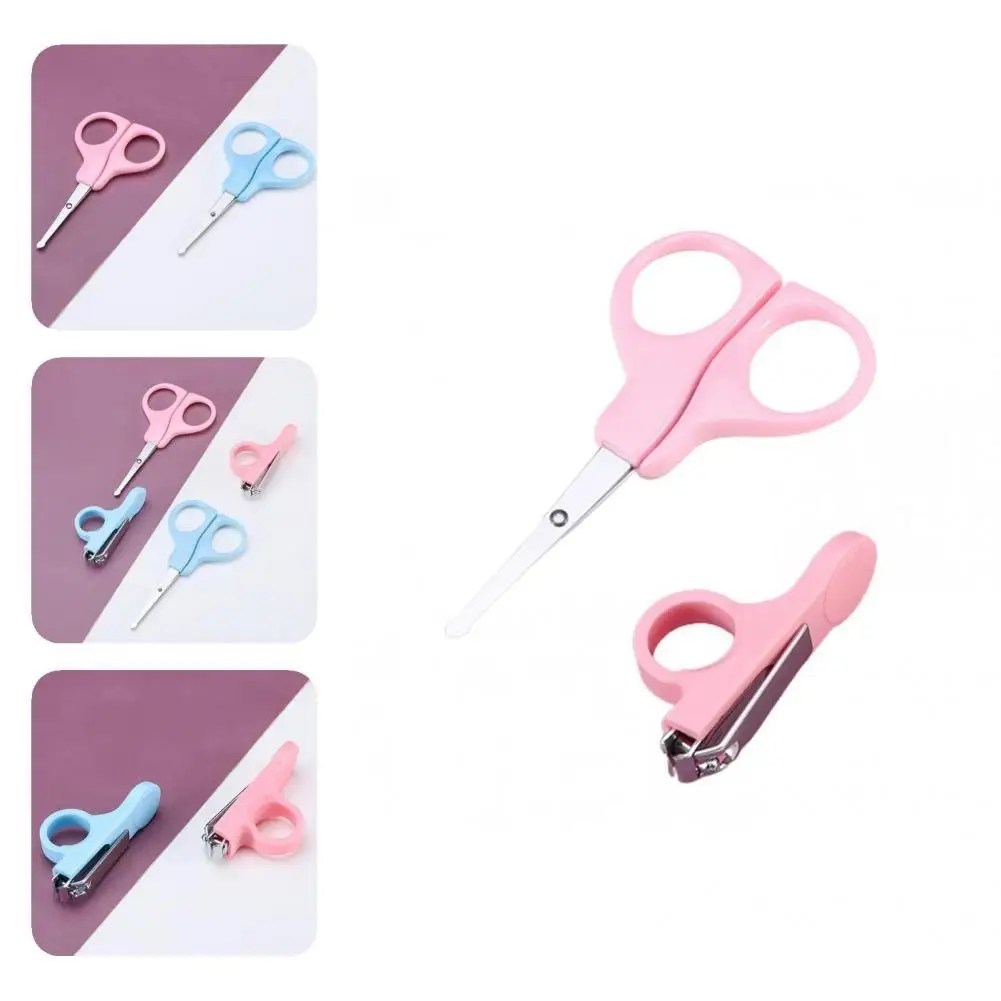 

1 Set Great Bright-Colored Toddler Nail Trimmer Scissor Practical Baby Nail Scissor Ergonomic Handle for Household