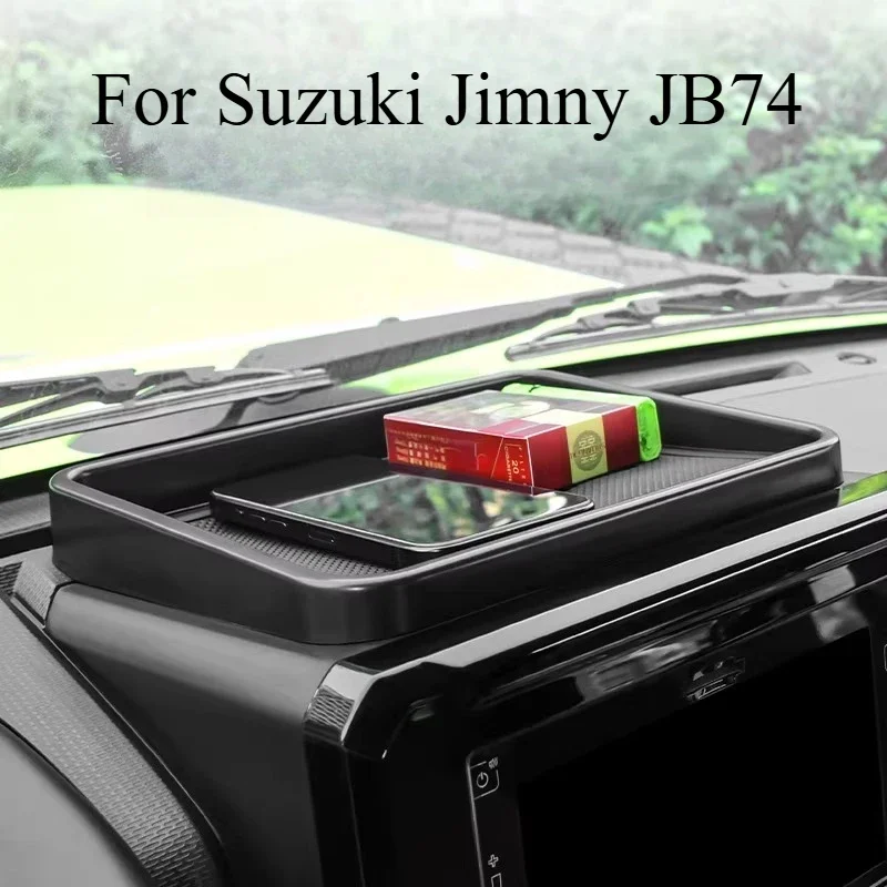 Фото Для Suzuki Jimny JB74: Модифицированный органайзер для приборной панели, навигационный бокс, автомобильные аксессуары №5