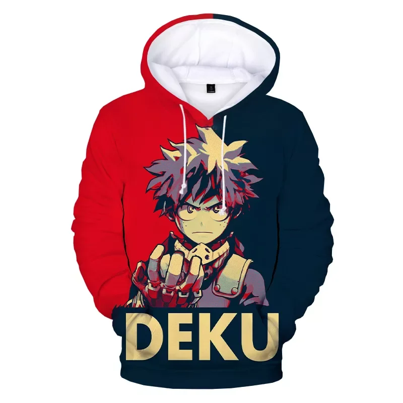 

New2022 Hero Academia Deku 3D Print Hoodie Sweatshirts Men Women Fashion Casual Cool Pullover Harajuku Streetwear Anime Hoodies
