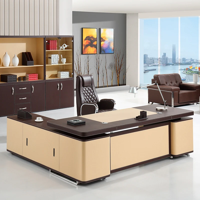 

Luxurious and fashionable office desks and chairs, simple, modern and high-end office rosters