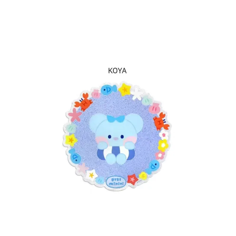 Новый Bt21 аниме Kawaii Cooky Sparkling Powder акриловая подставка противоскользящая круглая