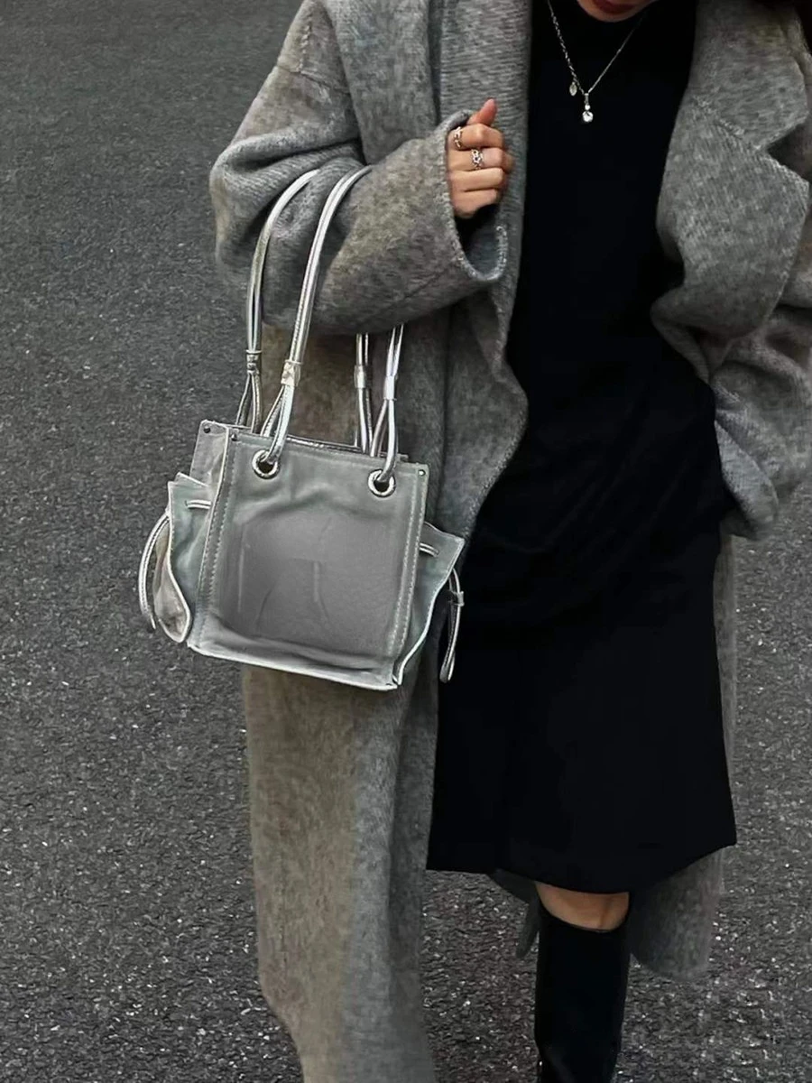 

Suede Letter Shoulder Bag Tote Small Bag 2022 Spring and Summer New Women's Bag Fashion