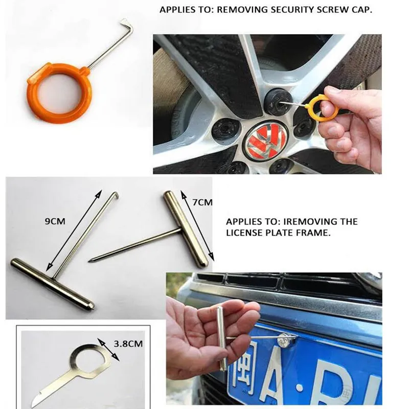 Автомобильный радиоприемник панель дверь зажим Отделка приборной панели снятие