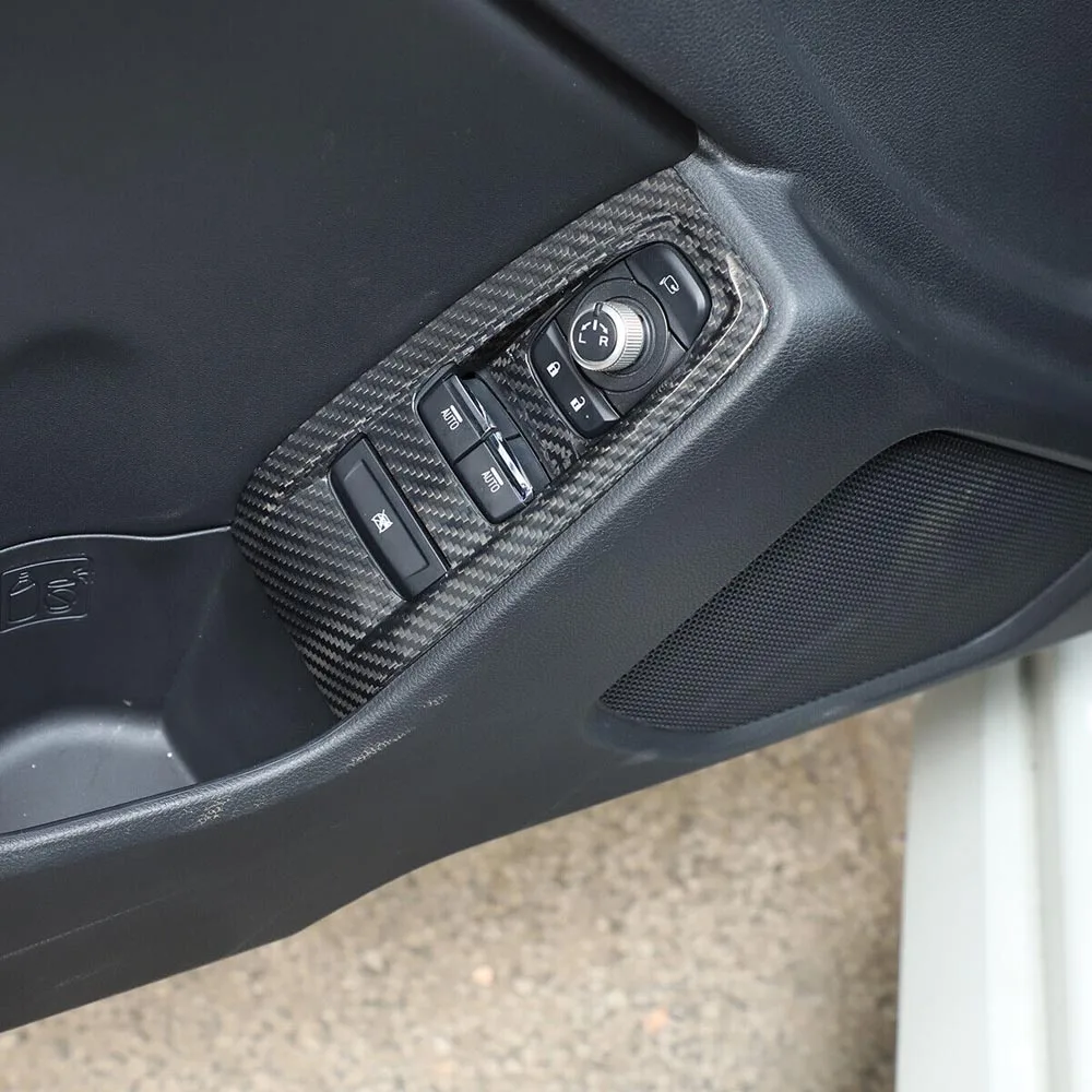 Аксессуары для внутренней отделки настоящий карбоновый переключатель окна