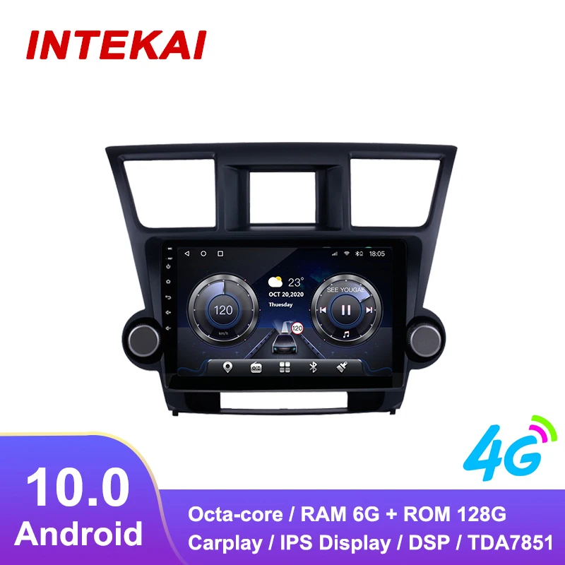 

9"Android 10.0 Car Radio GPS Navigation autoradio multimedia player for Toyota Highlander 2014 2015 head unit stereo