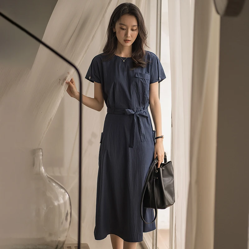 Новинка Лето 2024 женская одежда в Корейском стиле обтягивающая талию с коротким