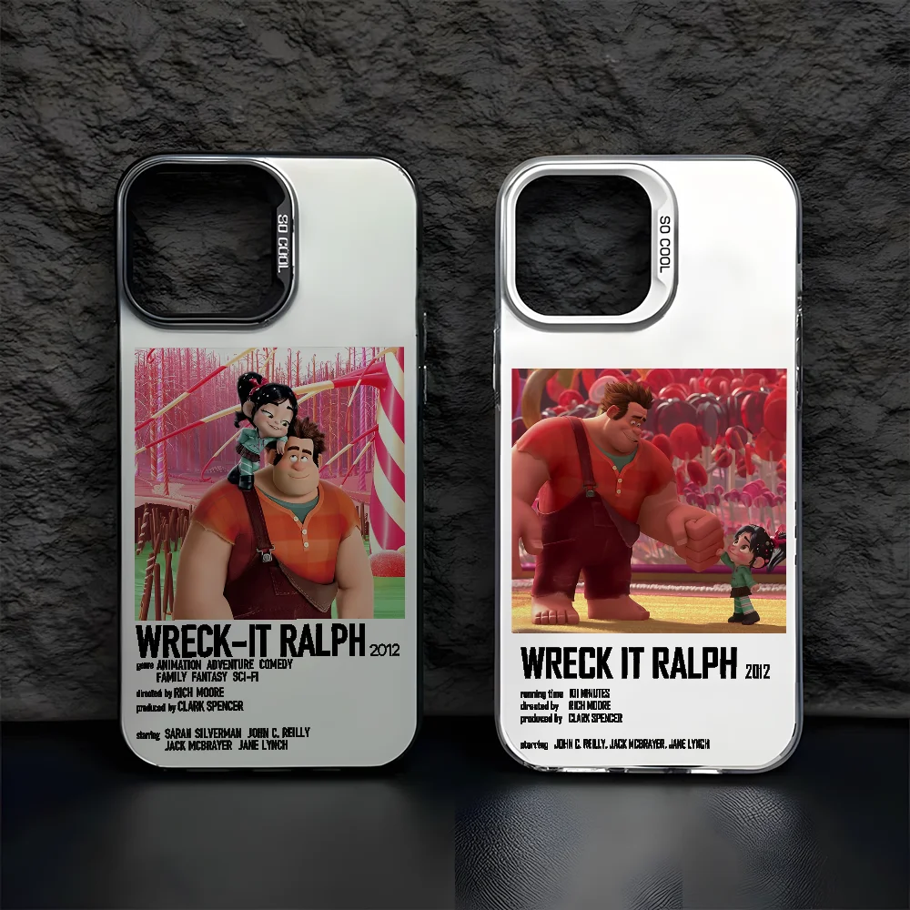 Чехол для телефона Wreck-It Ralph 2 Movies IPhone 16 15 14 13 12 11 Pro Max черный матовый многоцветный