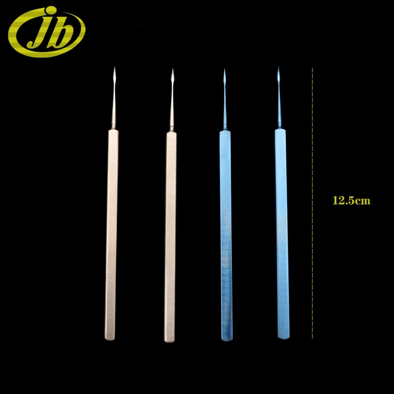 Foreign body needle stainless steel 12.5cm titanium alloy ophthalmic instruments sharp straight handle