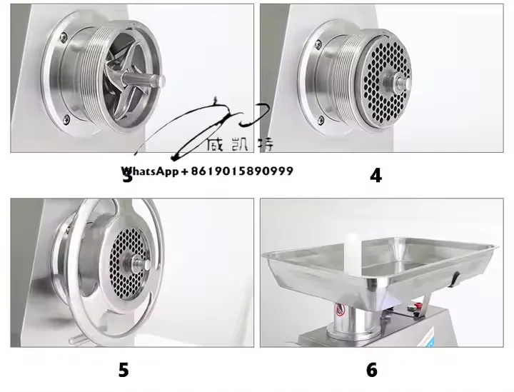 Фото TK12 TK22 TK32 Электрическая коммерческая мясорубка Picadora Molinos De Carne Измельчение №5