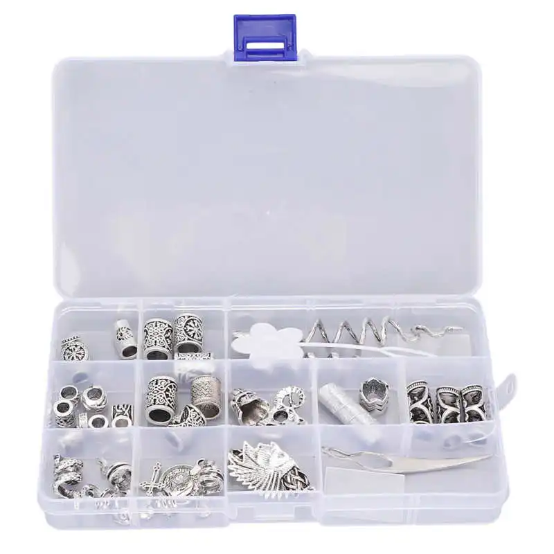 

Dreadlocks Hair Beads Beard Jewelry Beads Stylish Rounded Edges Exquisite Sturdy Inner for DIY Bracelet