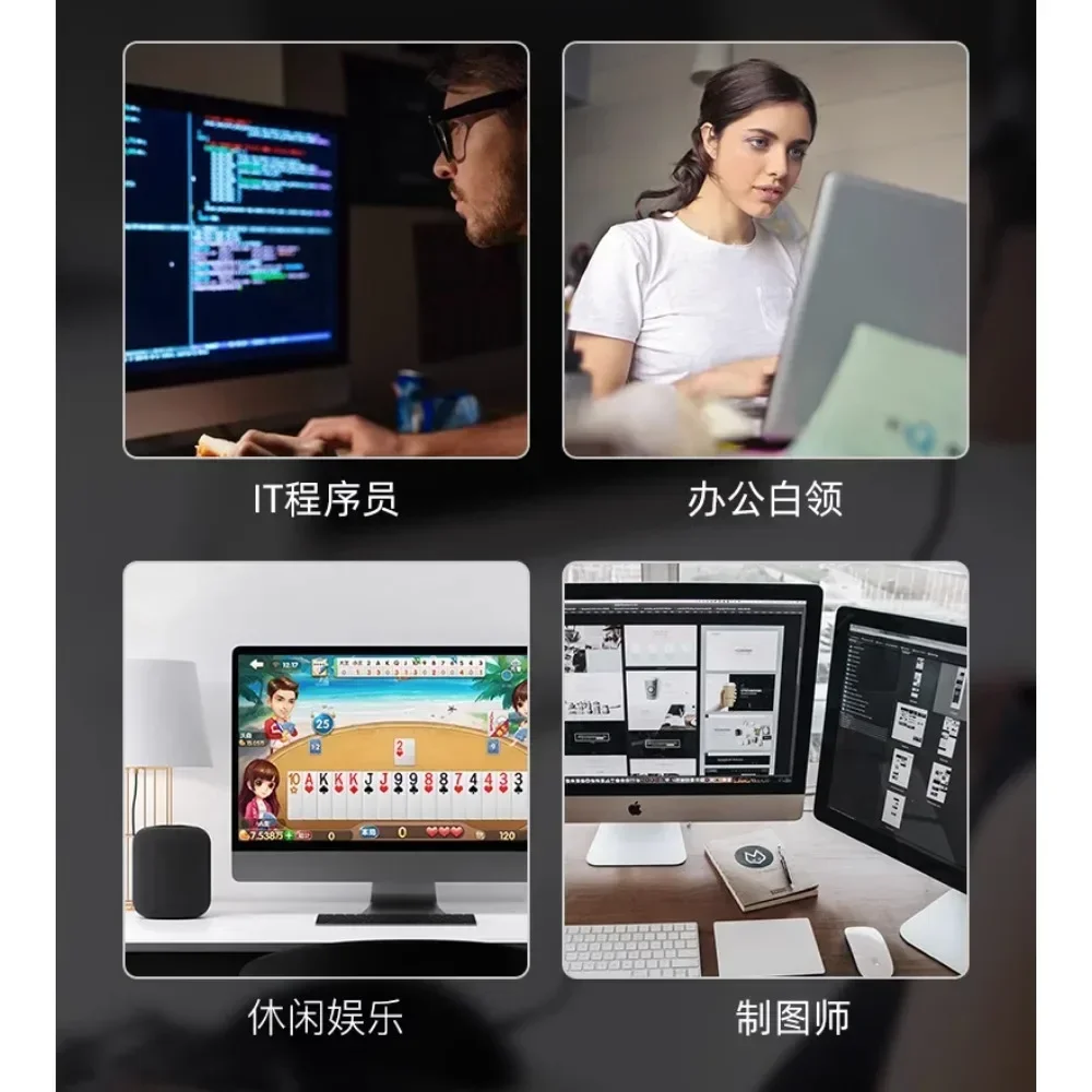 YANFU BNKJ5 Бесшумная ручка для левой руки Беспроводная мышь 2 4G Эргономичная