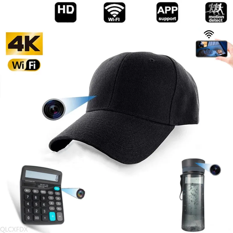 

Домашняя безопасность, мобильный видеорегистратор с дистанционным просмотром, IP-камера, носимая бейсболка, HD Wi-Fi видеокамера, скрытая TF-кар...