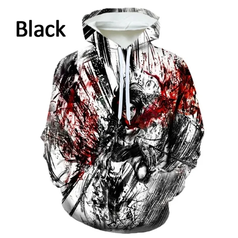

Мужская толстовка с капюшоном и длинным рукавом, в стиле аниме «атака на Титанов»