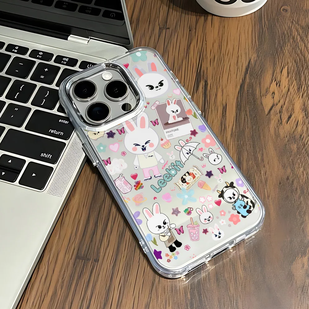 Фото Мягкий чехол для телефона с милыми животными S-Strays K-POP Kids для iPhone 17, 16e, 16, 15, 14, 13, 12, 11 Mini, Pro, Max, X, XR, XSMAX, 8, 7, Air, Plus №2