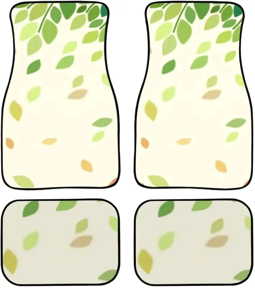 

Car Floor Mats Falling Leaves Print Design Carpet Car SUV Truck Floor Mats 4 Pcs, Automotive Floor Mats