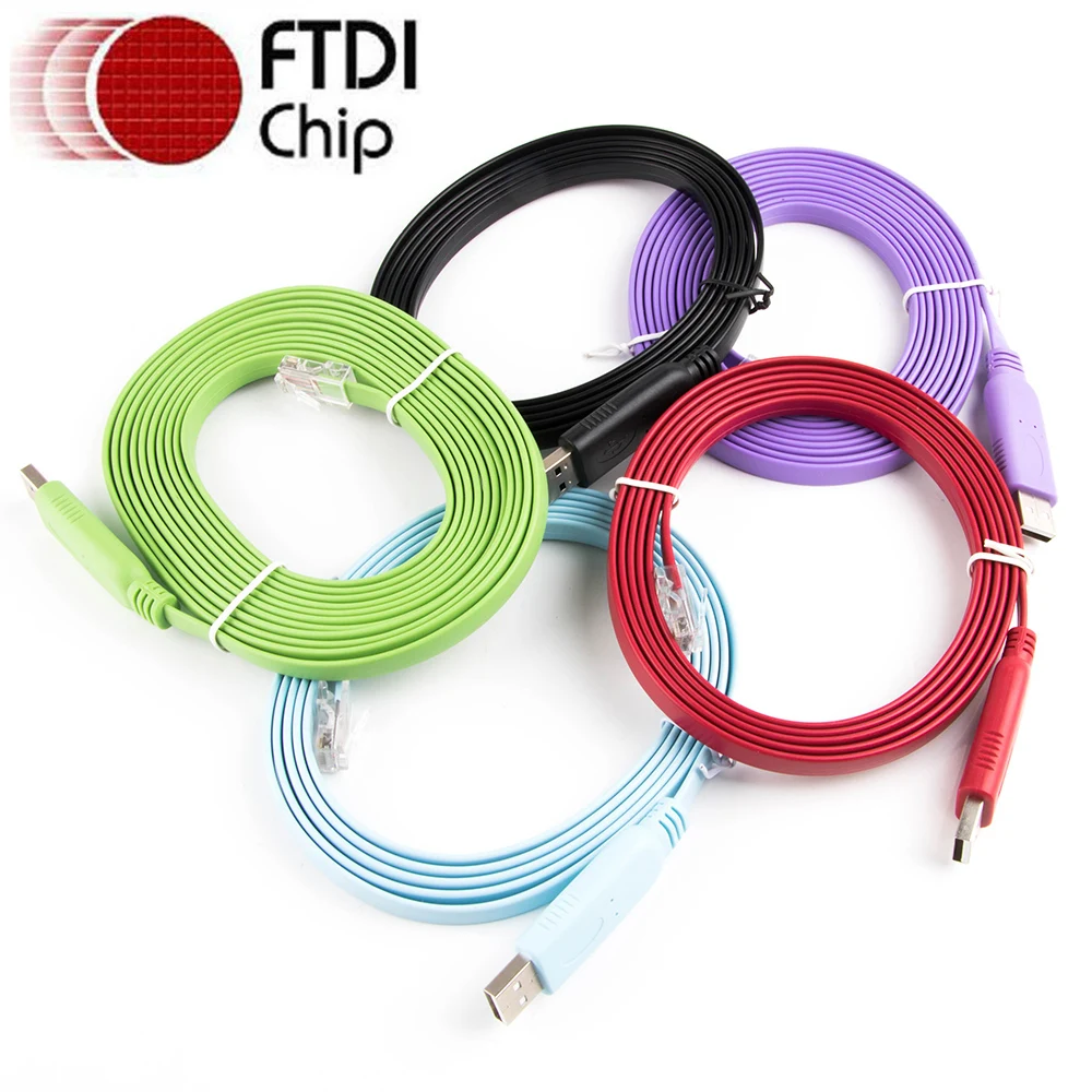 Ftdi-serial Adapter Converter Console Cabo Fit para Cisco Router Suporte Rollover Usb Rj45 Rs232 Win7 10 11