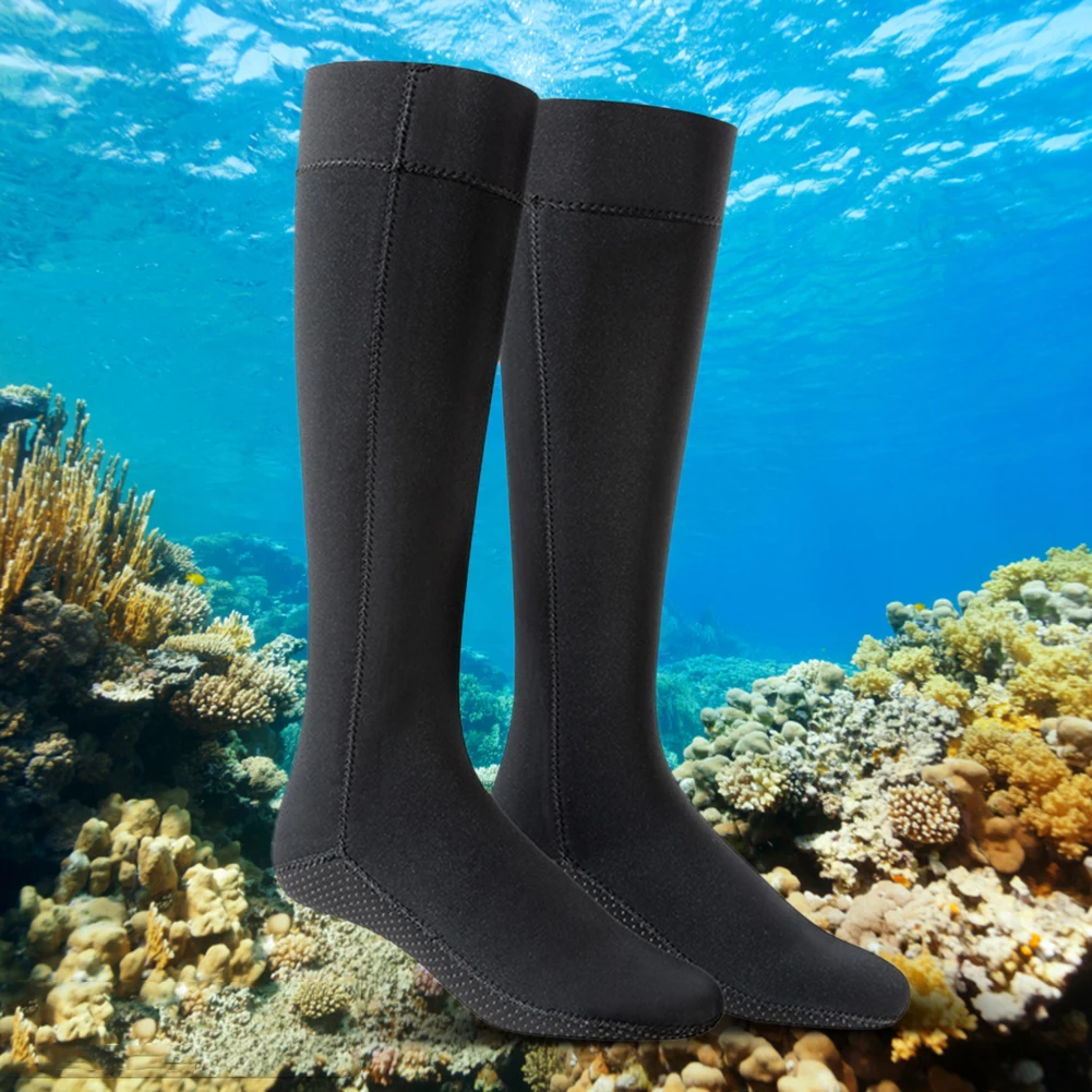 

3mm Swimming Snorkeling Socks Winter Warm Unisex Beach Fin Sock Anti Slip Neoprene Wearable Portable Lightweight for Water Sport