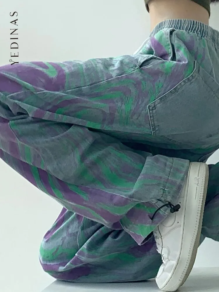 

Джинсы для женщин в стиле бойфренд женские ynewsas, мешковатые, с эластичной талией, свободные