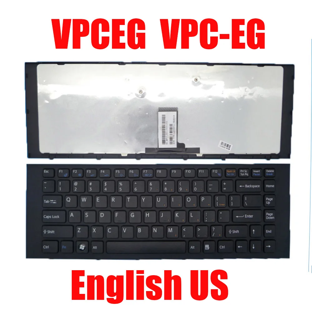 

English US Laptop Keyboard For SONY For VAIO VPC-EG VPCEG 9Z.N7ASW.001 148969711 148970211 English US New