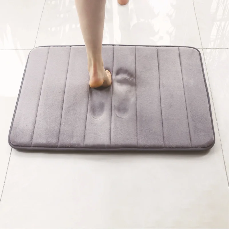 

Thickened 40D Memory Cotton Slow Rebound carpet floor mat Bathroom absorbent door mat non-slip door mat