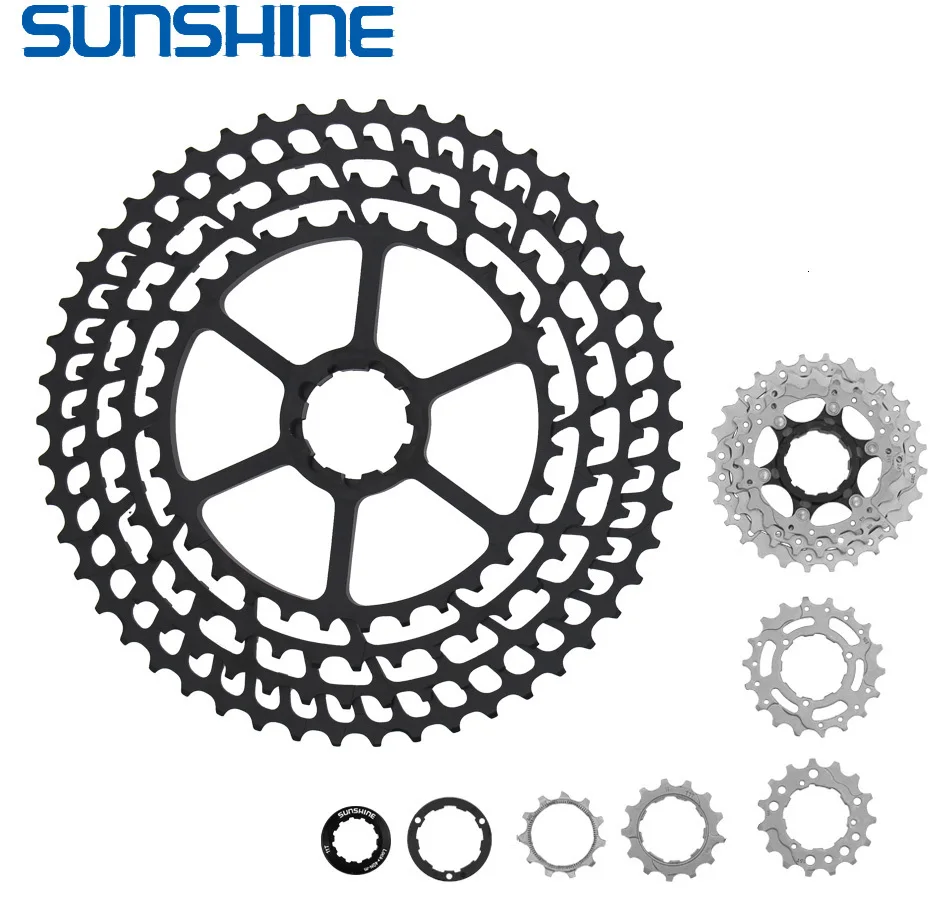 Кассета для горного велосипеда SUNSHINE ульсветильник 10/11/12 скоростей 11-46/50/52 т |