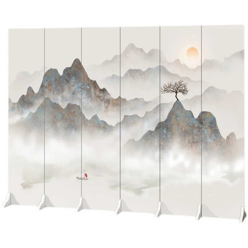 

New Chinese-style household screen partition barrier porch background wall room bedroom entrance office simple folding