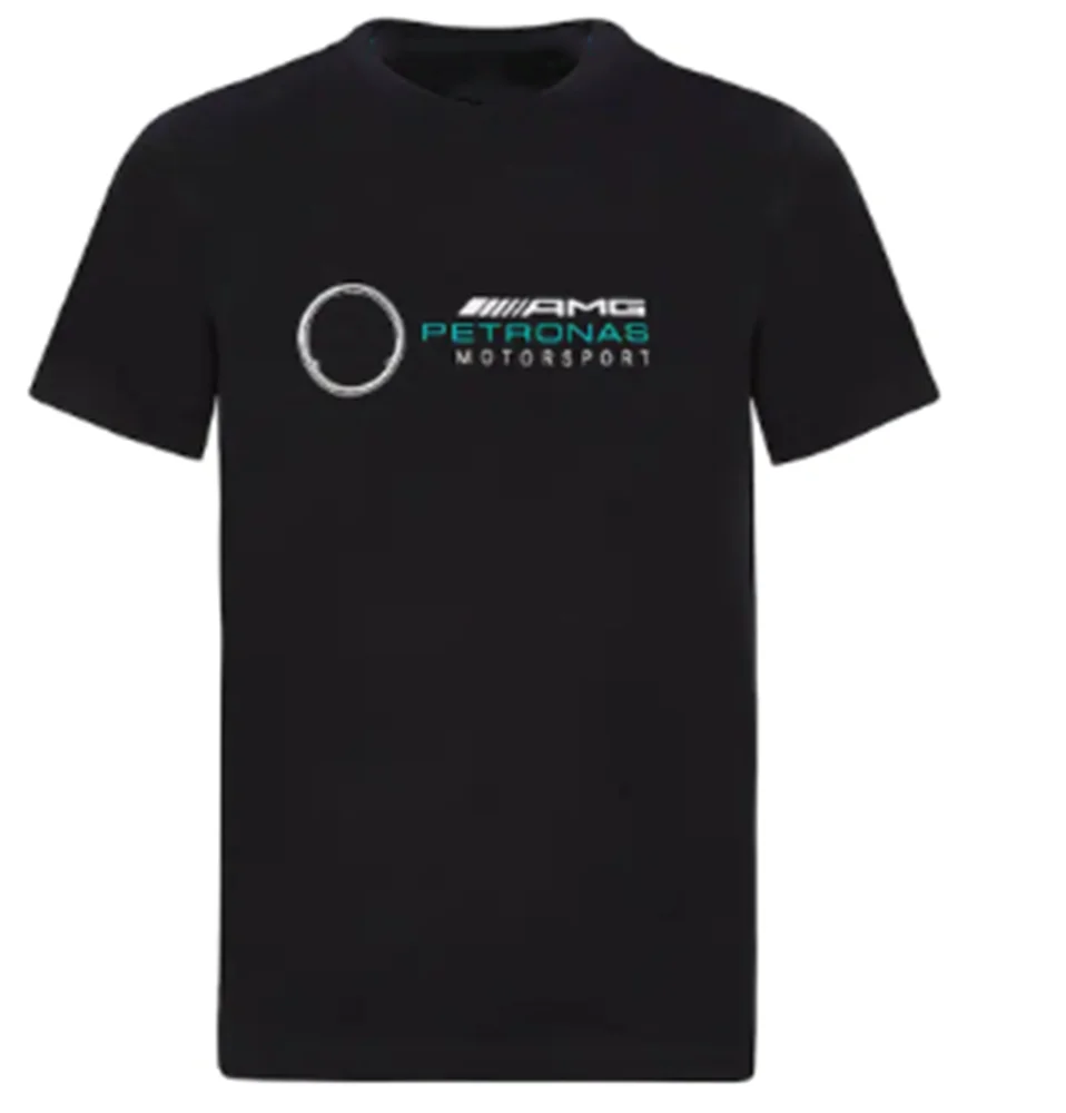 

2022 летняя футболка для мотогонок Льюис Гамильтон F1 команда гонок костюм с коротким рукавом Логотип Петронас Мужская футболка фаната Формул...