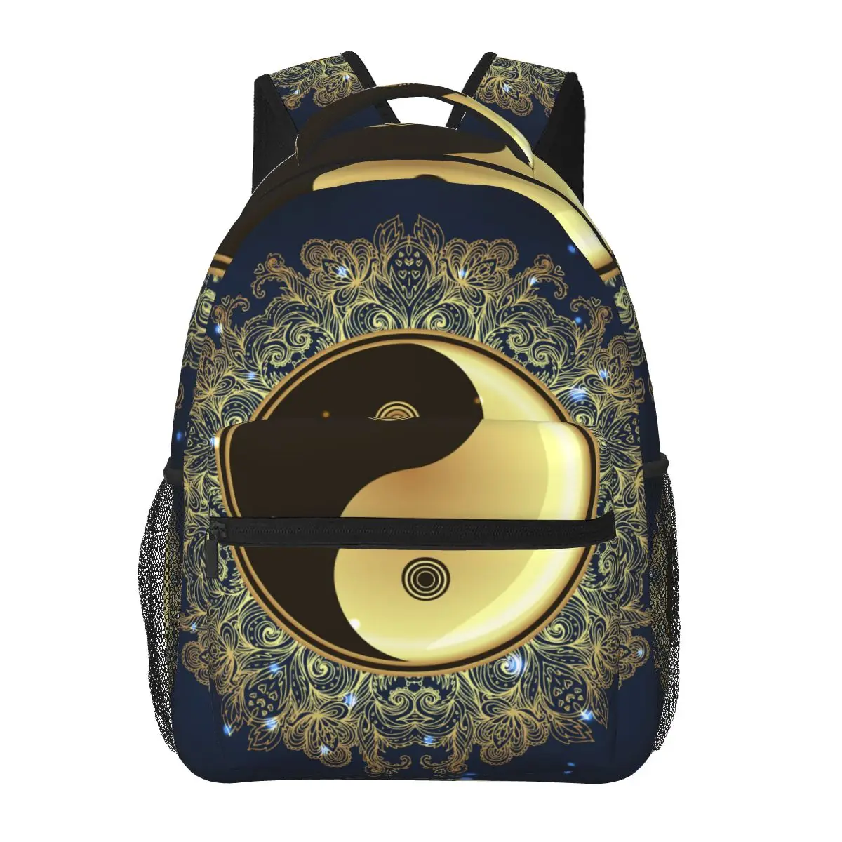 

Women Backpack Mandala Yin Yang Symbol Fashion Bag for Women Men School Bag Bookbag Mochila