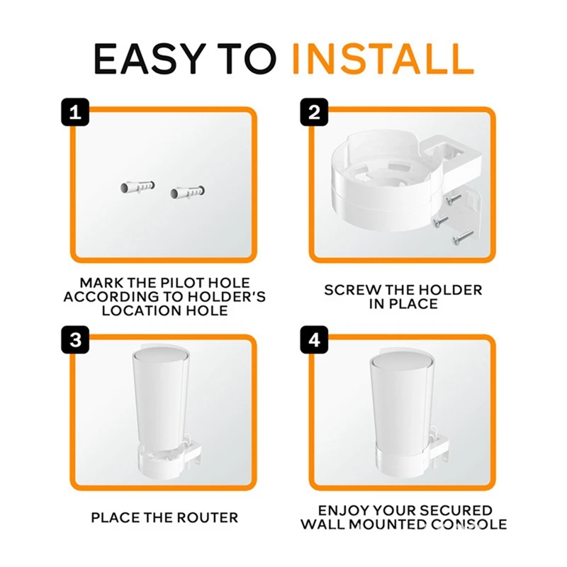 Настенное крепление для TP-Link Deco X90 X95 XE200 Wi-Fi 6 настенный кронштейн с органайзером