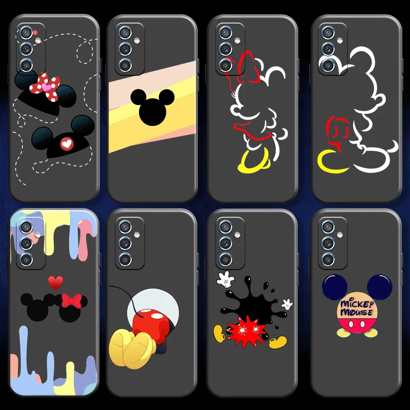

Bandai Mickey Minnie Mouse For Xiaomi Mi 11 Lite POCO X3 Pro GT NFC M3 Pro Phone Case Carcasa Black Silicone Cover Funda Coque
