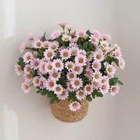 artificial flower daisy flowers silk bouquet fake flower decoration for home home wedding christmas decorative household product