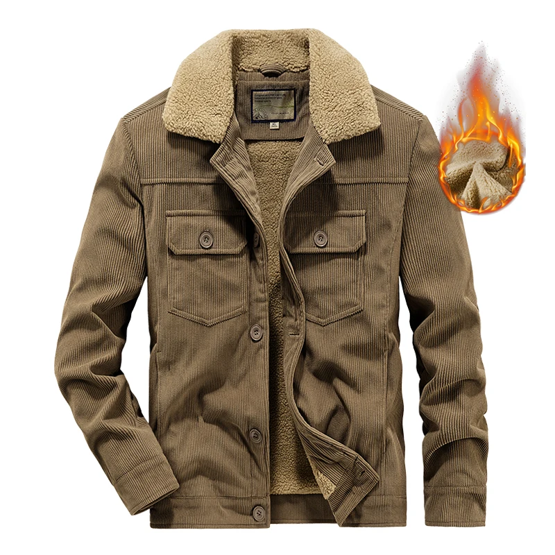 Верхняя одежда из берберского флиса мужская осенне-зимняя новая утолщенная