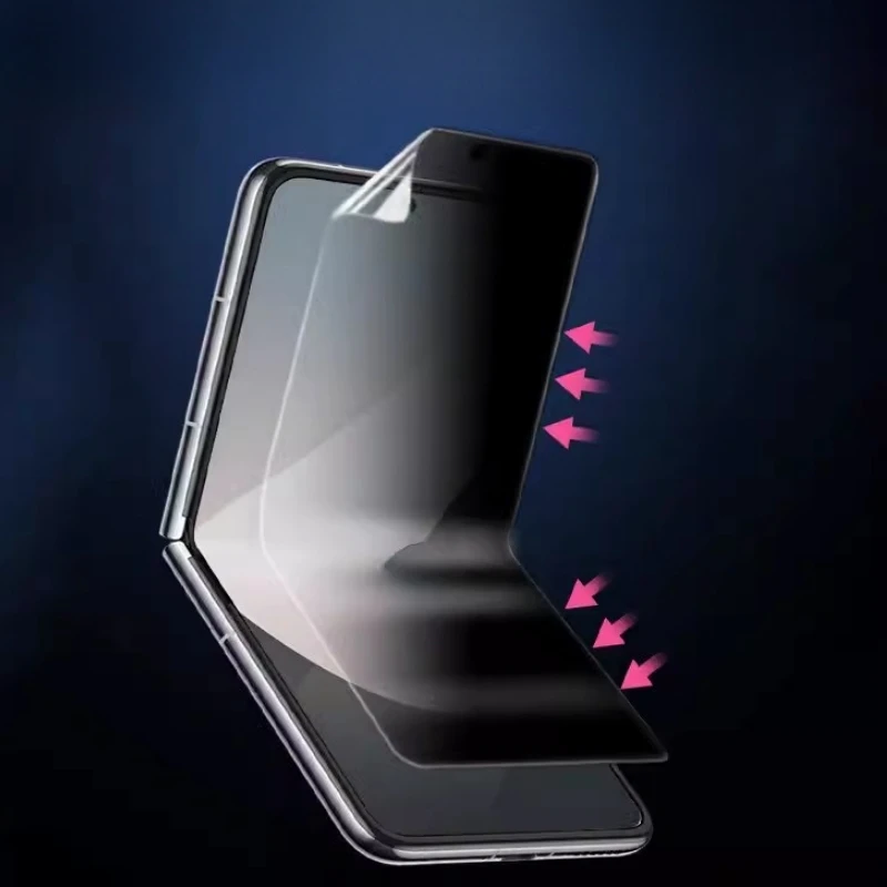 6 в 1 противошпионская пленка для Samsung Galaxy Z Flip 5 передняя Гидрогелевая + стекло