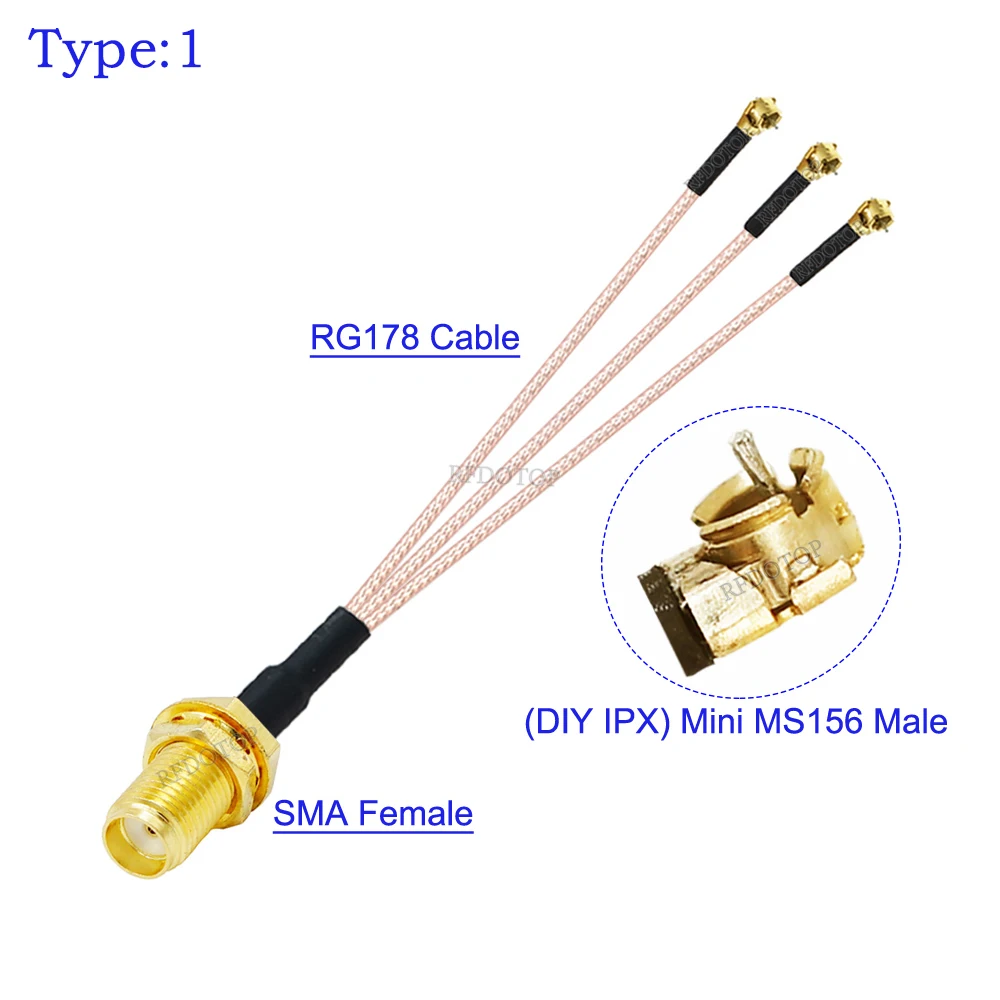 Разветвитель Кабеля со штекером SMA на IPX DIY Mini MS156 1 шт.